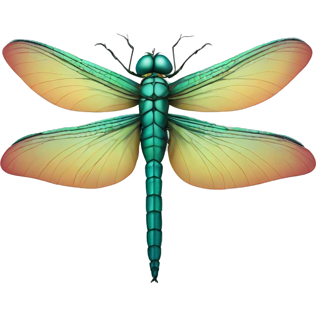 Dragonfly with crown emoji