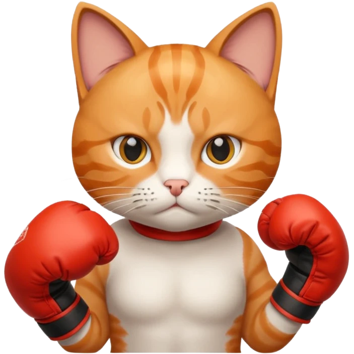 cat with boxing gloves @Emoji emoji