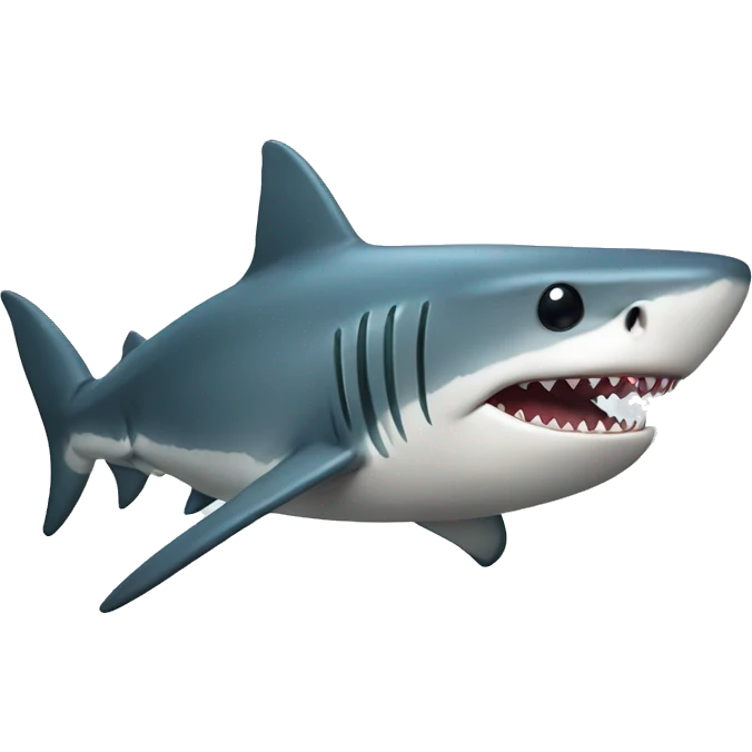 shark with small ribbon emoji