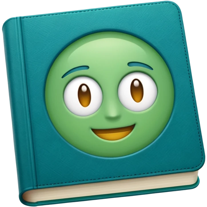 green and blue book emoji