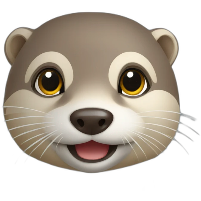 Loutre de noel emoji