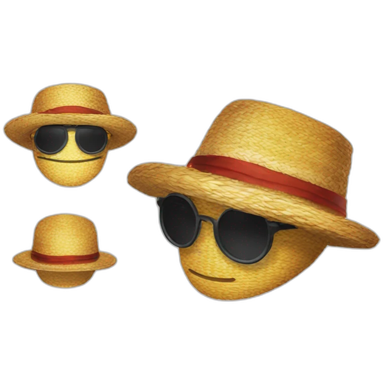 chapeau de paille luffy emoji