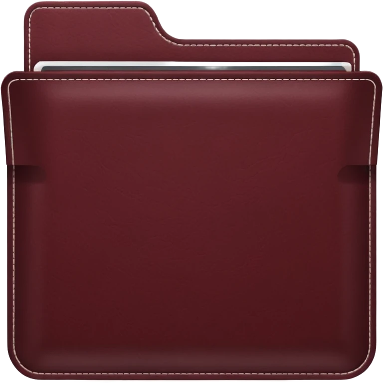 create a dark maroon folder emoji emoji