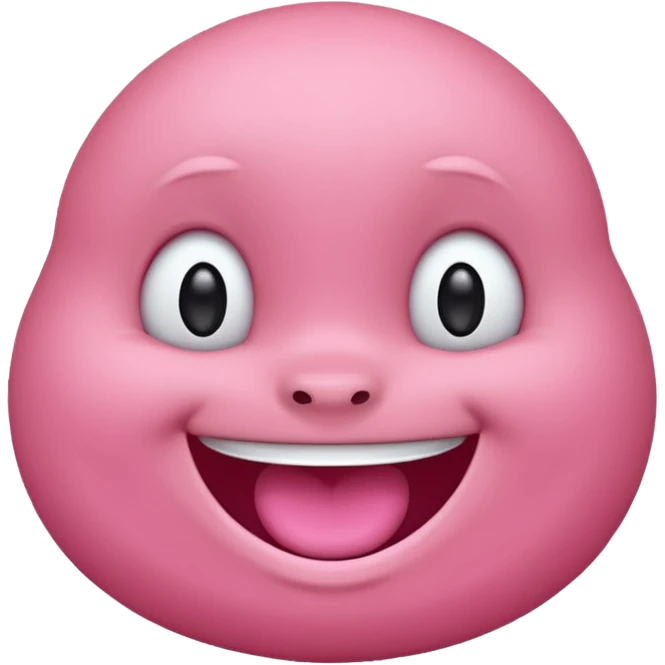Labubu character with a big smile emoji