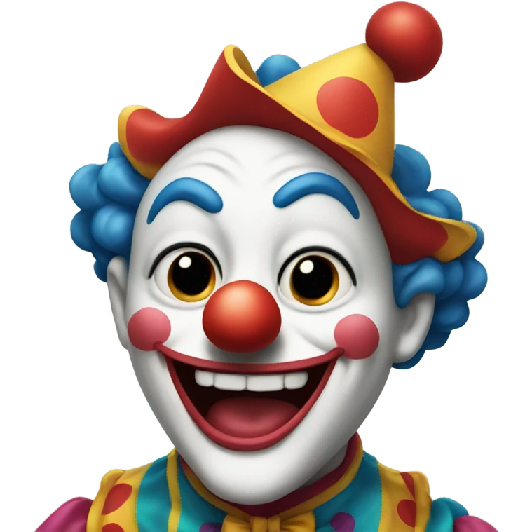 Clown pointing at you and laughing emoji