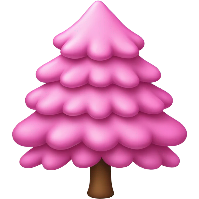 Pink cristmas tree emoji