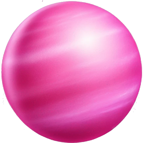 Planet that’s pink and glimmery emoji