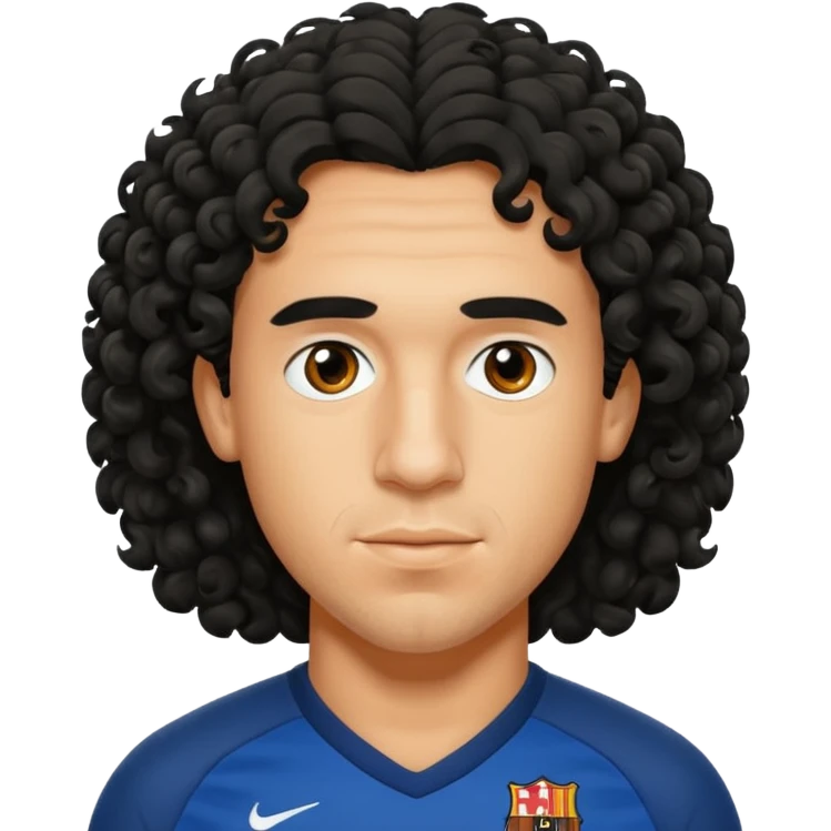 carles puyol football player curly hair emoji