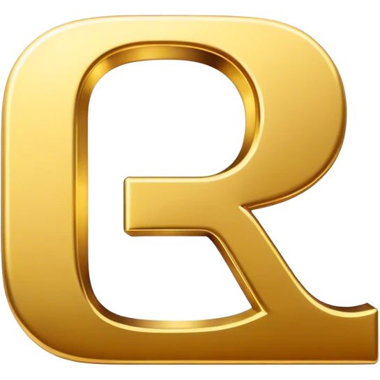 Gold R letter  emoji