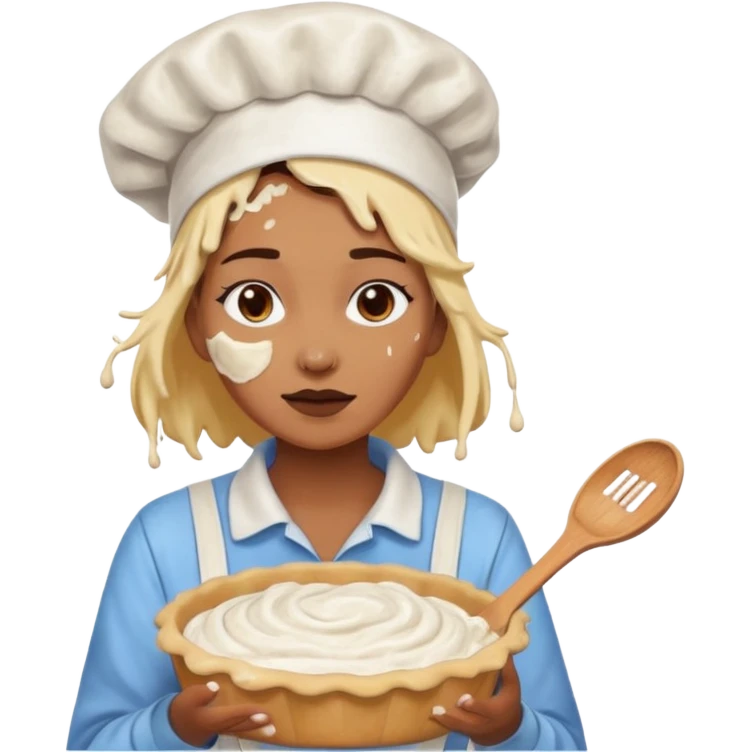 Female pie fight emoji