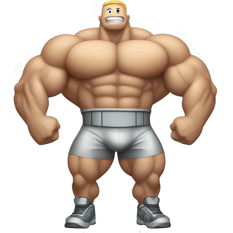 battery like a bodybuilder emoji