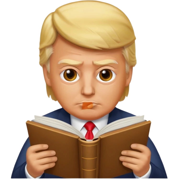 trump read book emoji
