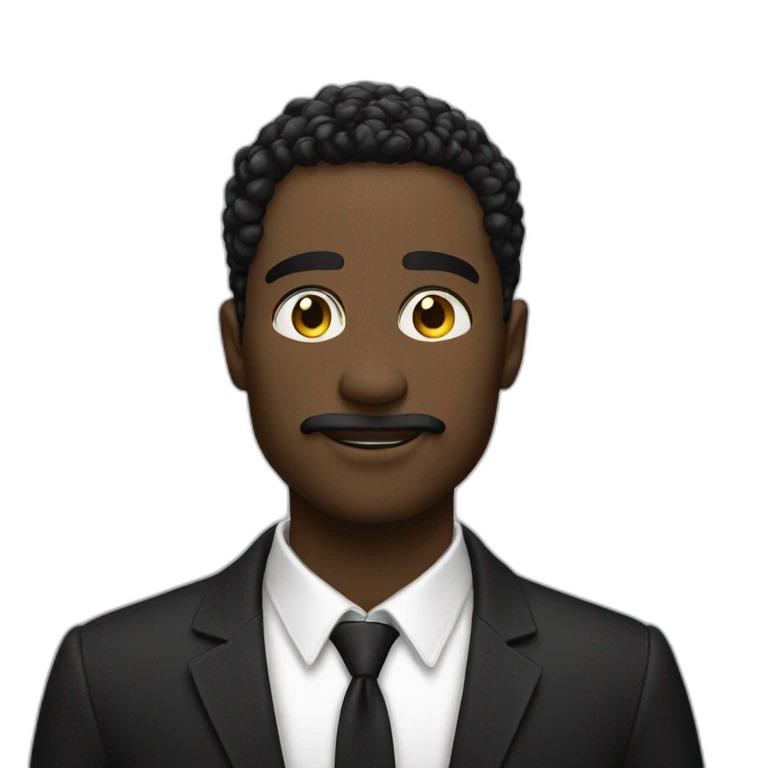 Homme blanc qui tape un homme noir emoji