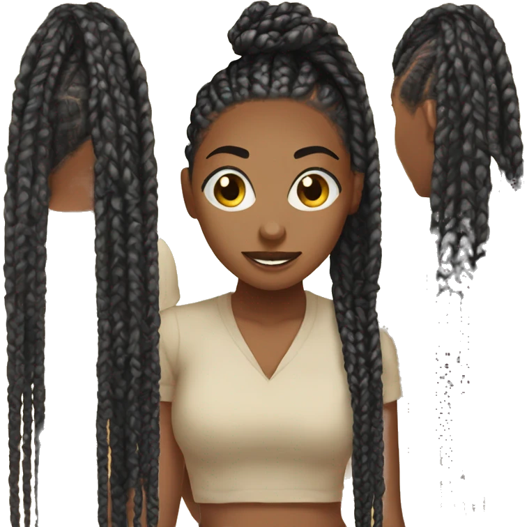 box braids emoji