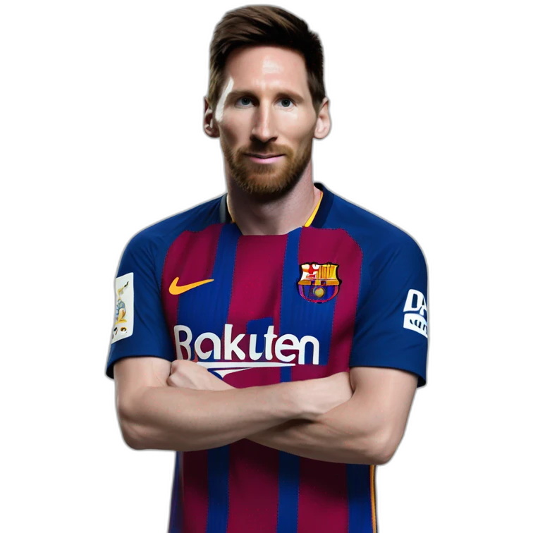 Messi con una largartija emoji