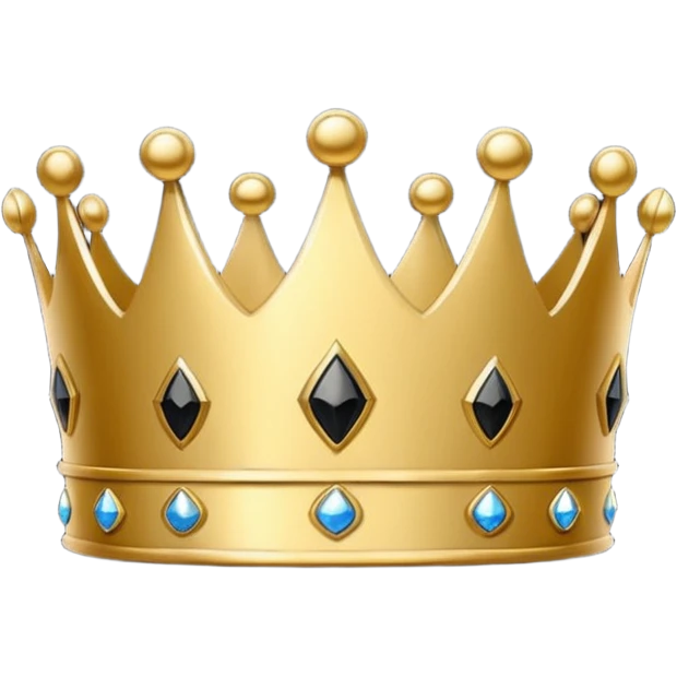 black premium logo crown simple emoji