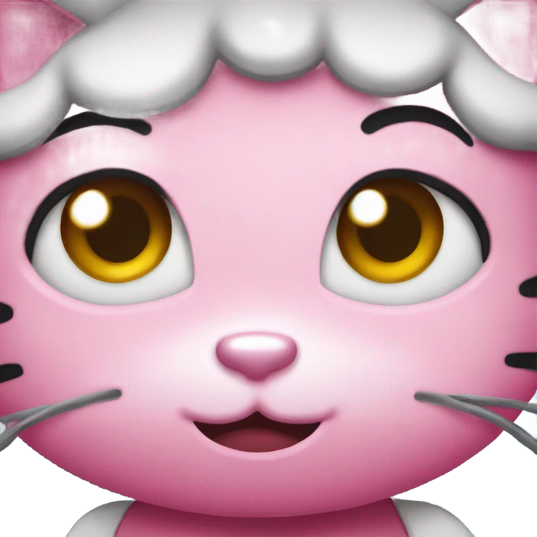 Hello kitty side eye emoji