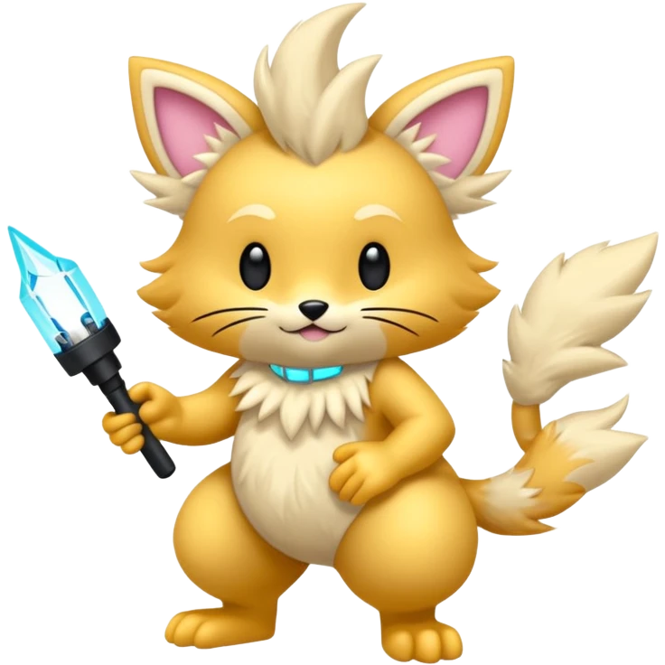  Fey Toony Sprigatito-Electrike-fusion-hybrid (full body) emoji