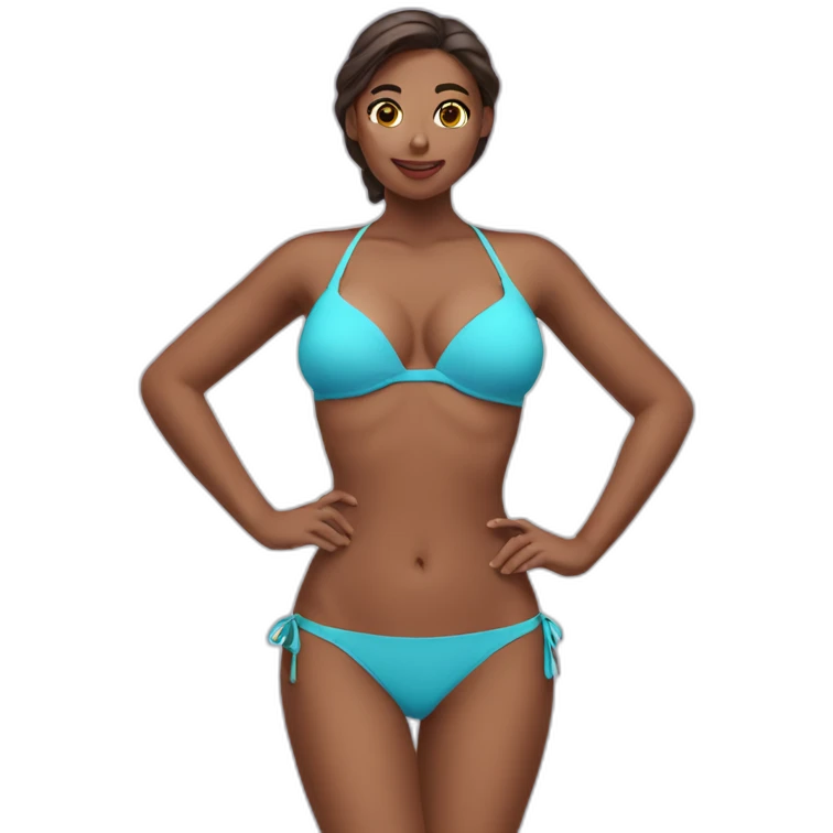 Bikini lady emoji