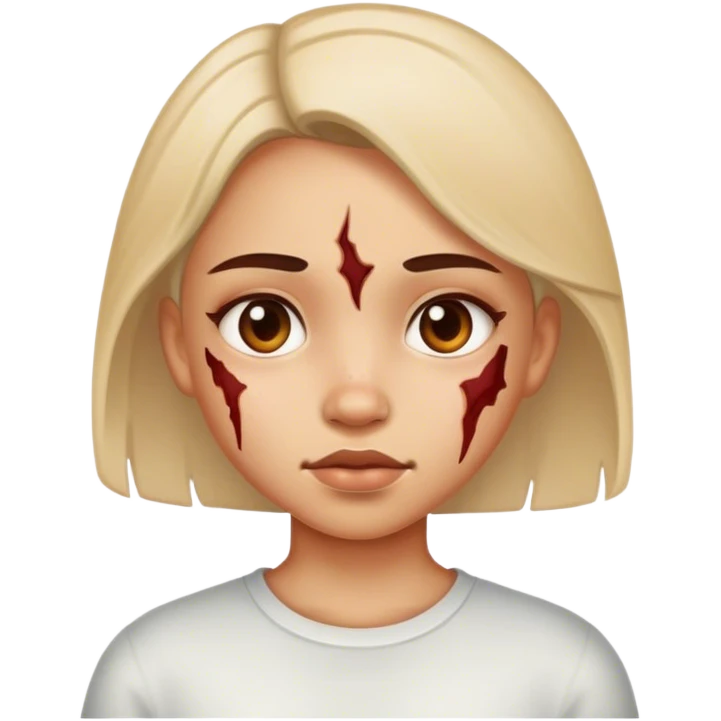 Girl who is scarred or men emoji