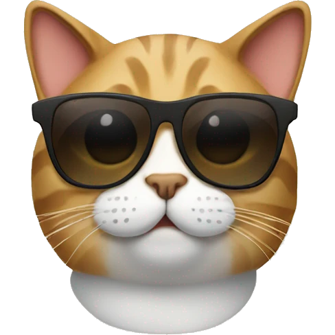 Cat with sunglasses emoji