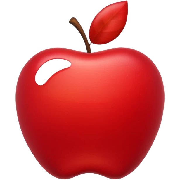 new object, abstract form, apple emoji style emoji