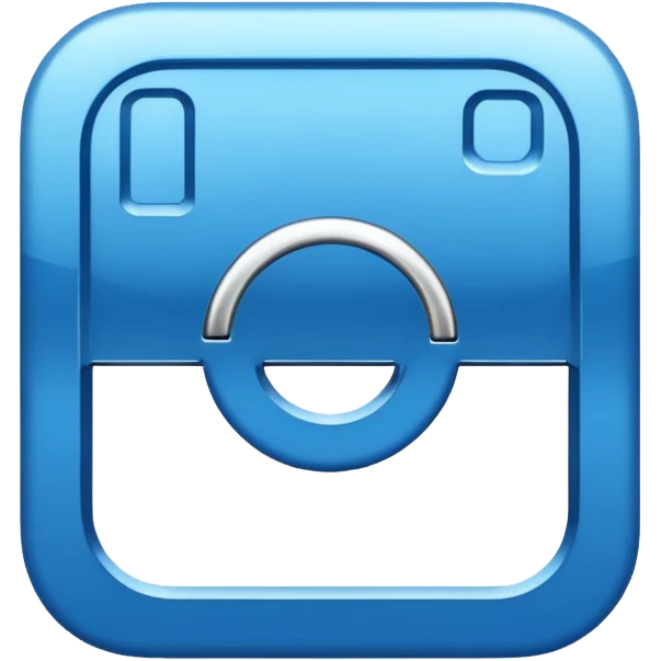 Instagram blue thick meta  symbol emoji