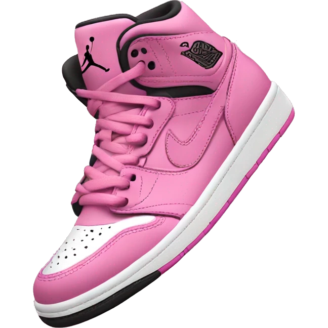 pink jordan high tops emoji