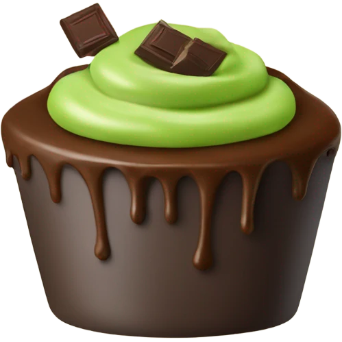 Matcha with chocolate on top  emoji