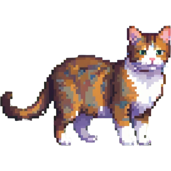 cat on an alpine meadow with Swiss mountains in the background emoji