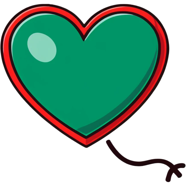 dark green heart emoji