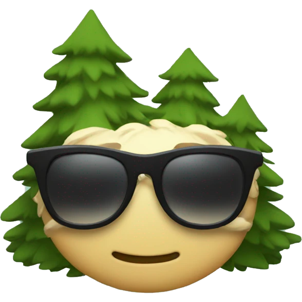 Pines with sunglasses  emoji