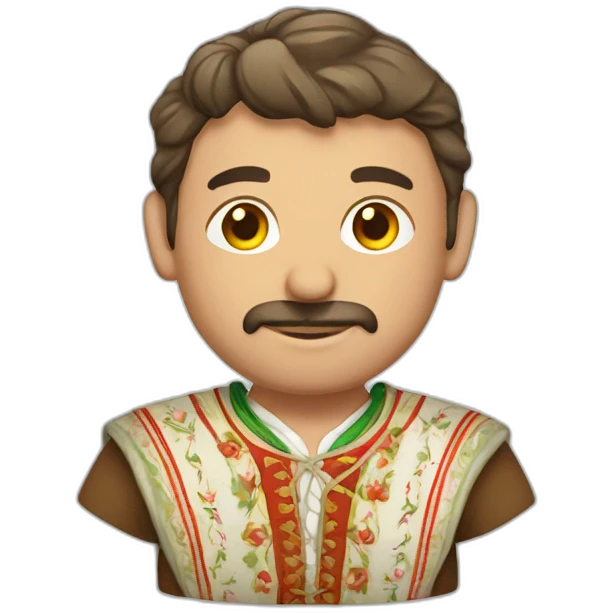 Man in traditional bulgarian clothing emoji
