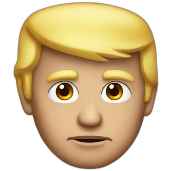 donald trump with heart eyes emoji