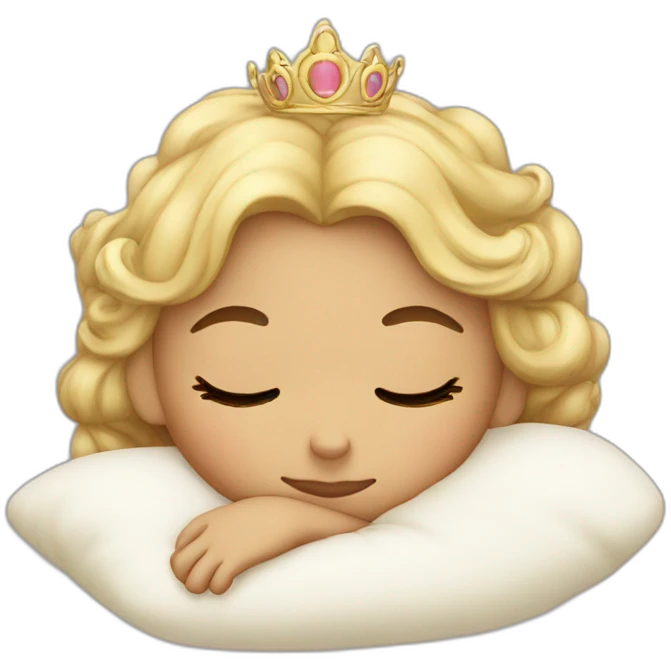 Princesse sleeping emoji