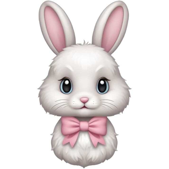 bunny with a bow emoji