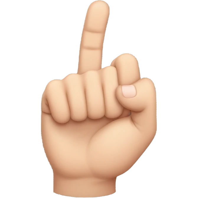 hand sign showing only pinky finger emoji