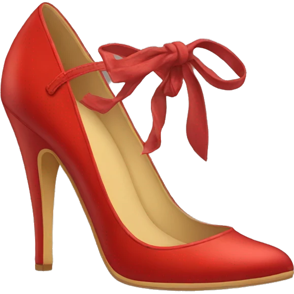 Red shoes emoji