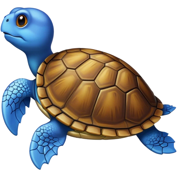 tartaruga com asas azuis emoji