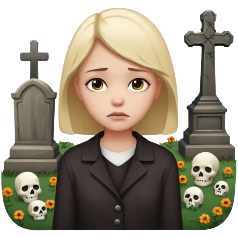 girl love graveyard emoji