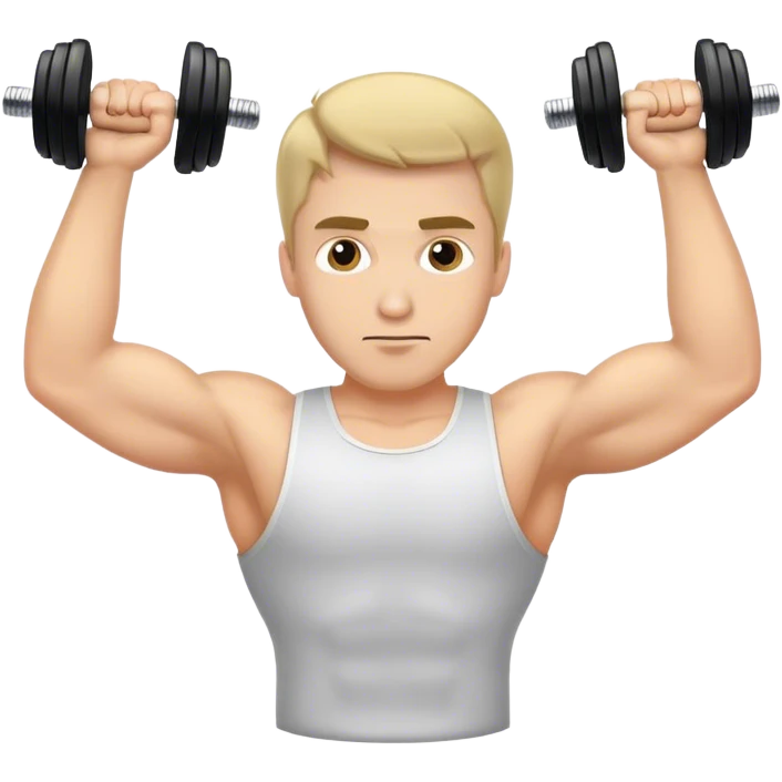 guy lying dumbbell flyes emoji
