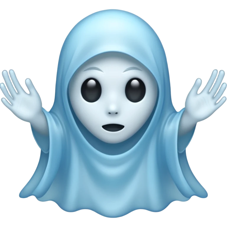 Chrome ghost emoji