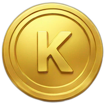 gold-coin-with-a-k emoji