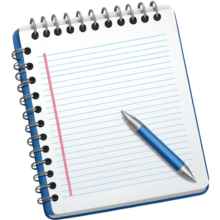 open notebook with to-do list no rivets at the top emoji