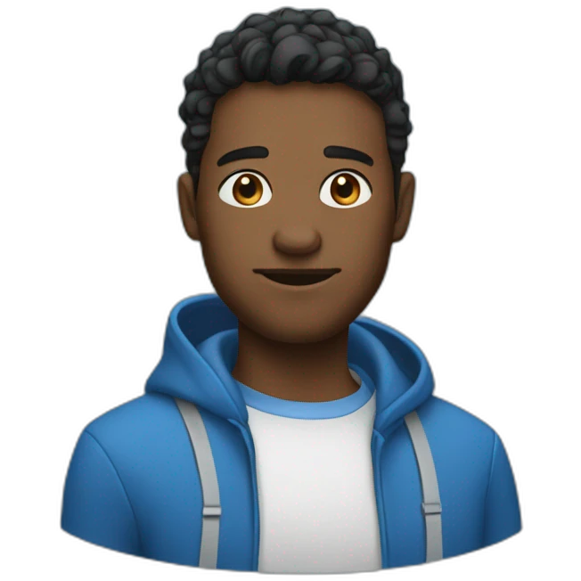 darvin in blue emoji