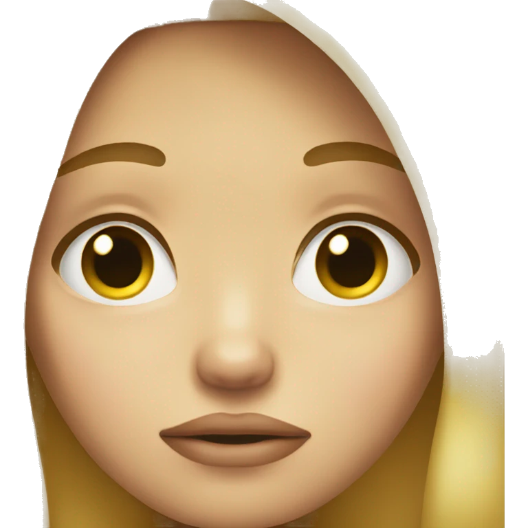 blond girl sad face emoji