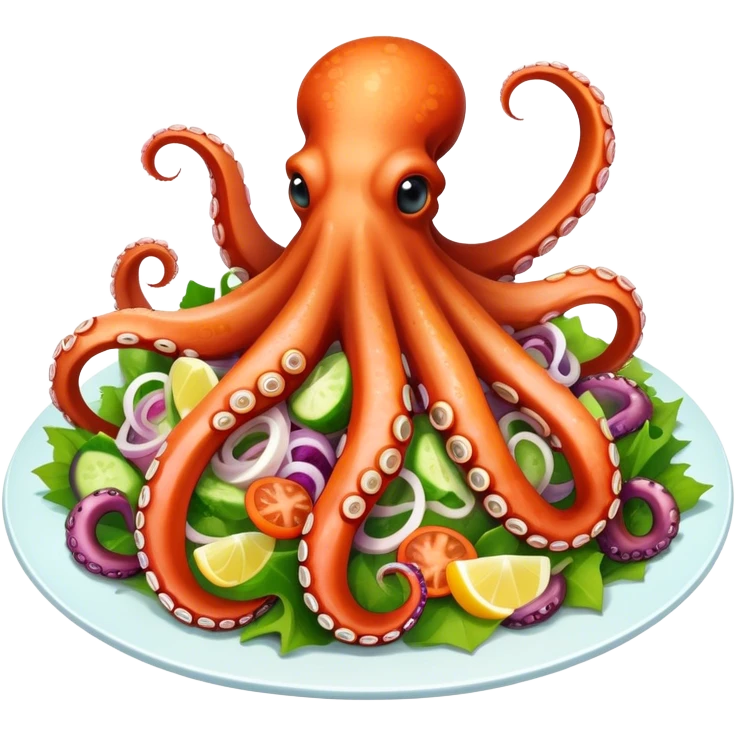 delicious octopus tentacle salad emoji