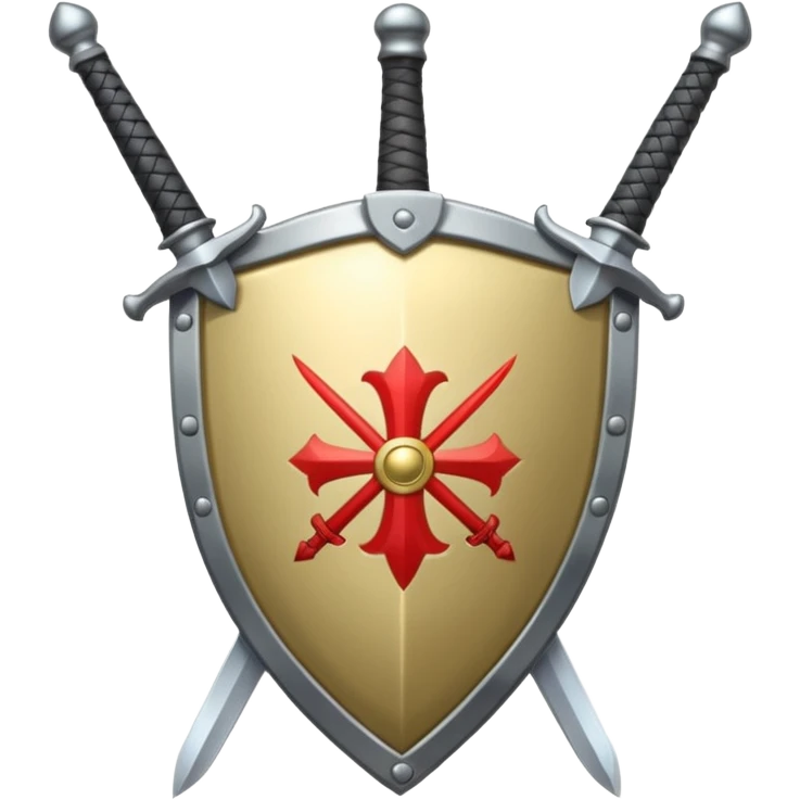 Sword and shield symbol emoji