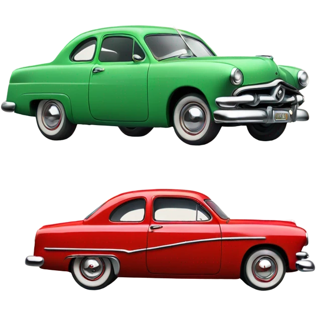 red 1951 ford coupe emoji