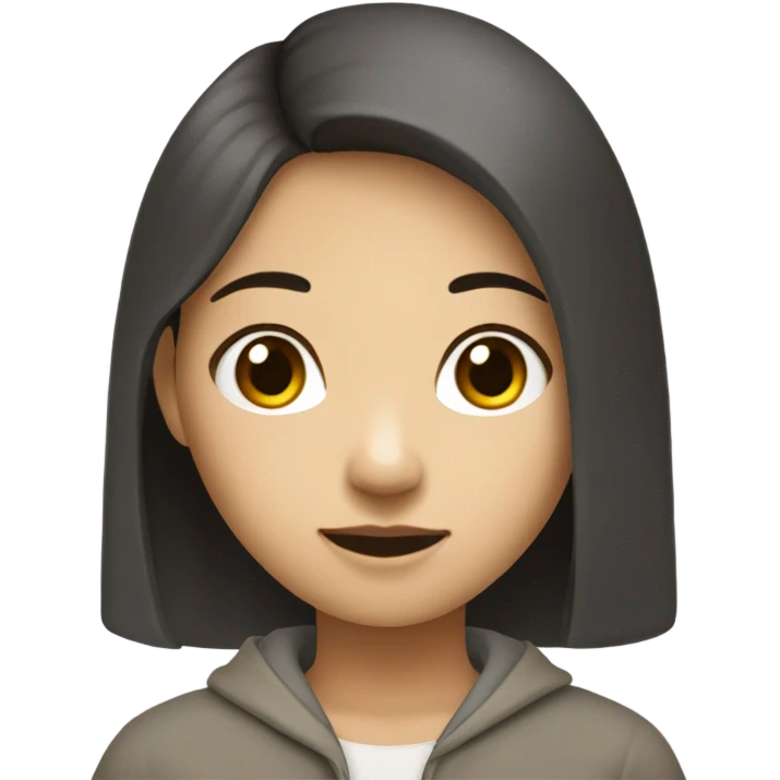 asian girl who's mbti is isfp emoji